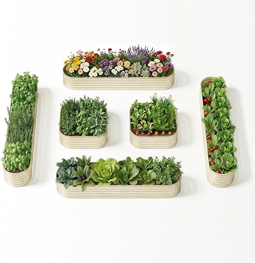 π±πΈ 10-Pack Raised Garden Bed Planters | Galvanized Metal πΏπͺ΄