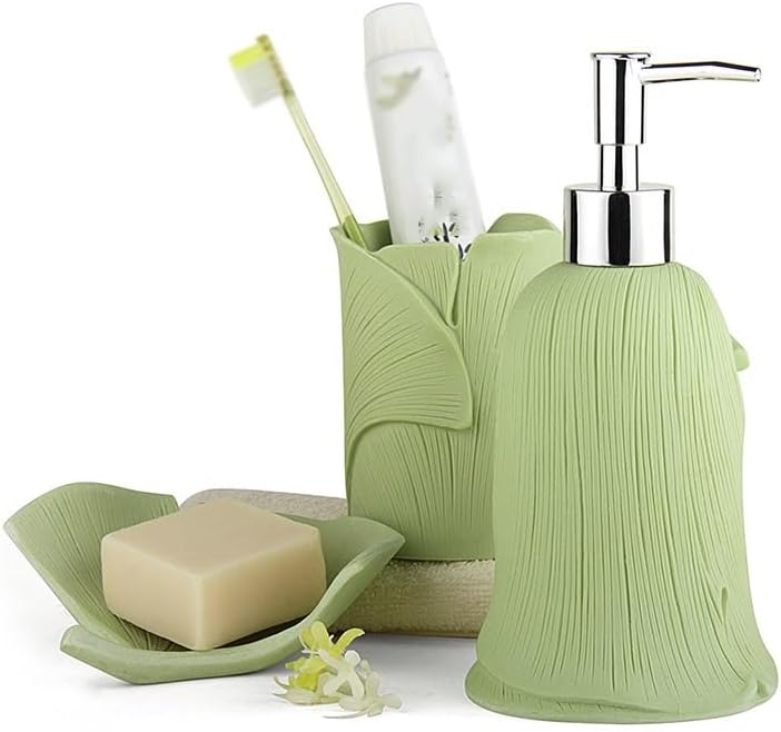 🪨✨ Sandstone Bathroom Set | Minimalist Luxury Organizer 🧴🌿