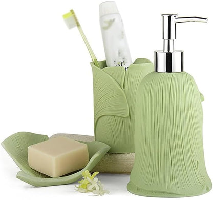🪨✨ Sandstone Bathroom Set | Minimalist Luxury Organizer 🧴🌿