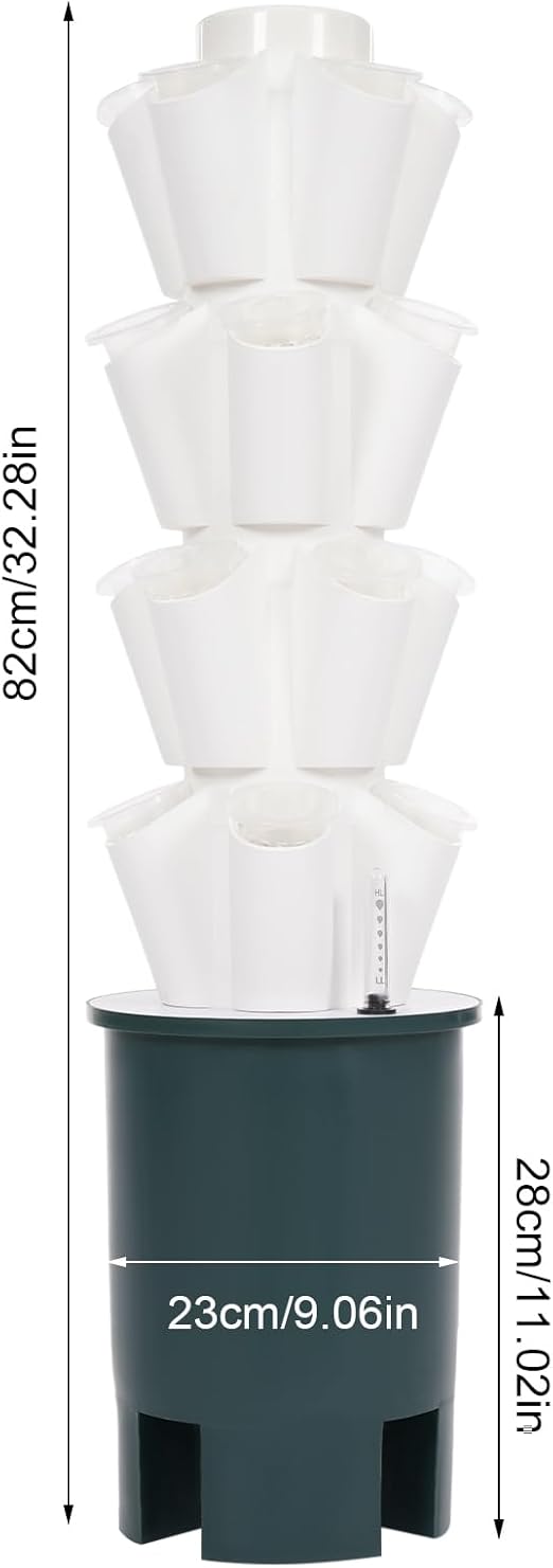 🌱✨ Vertical Hydroponic Garden Tower | Grow Fresh & Green 🌿🍅