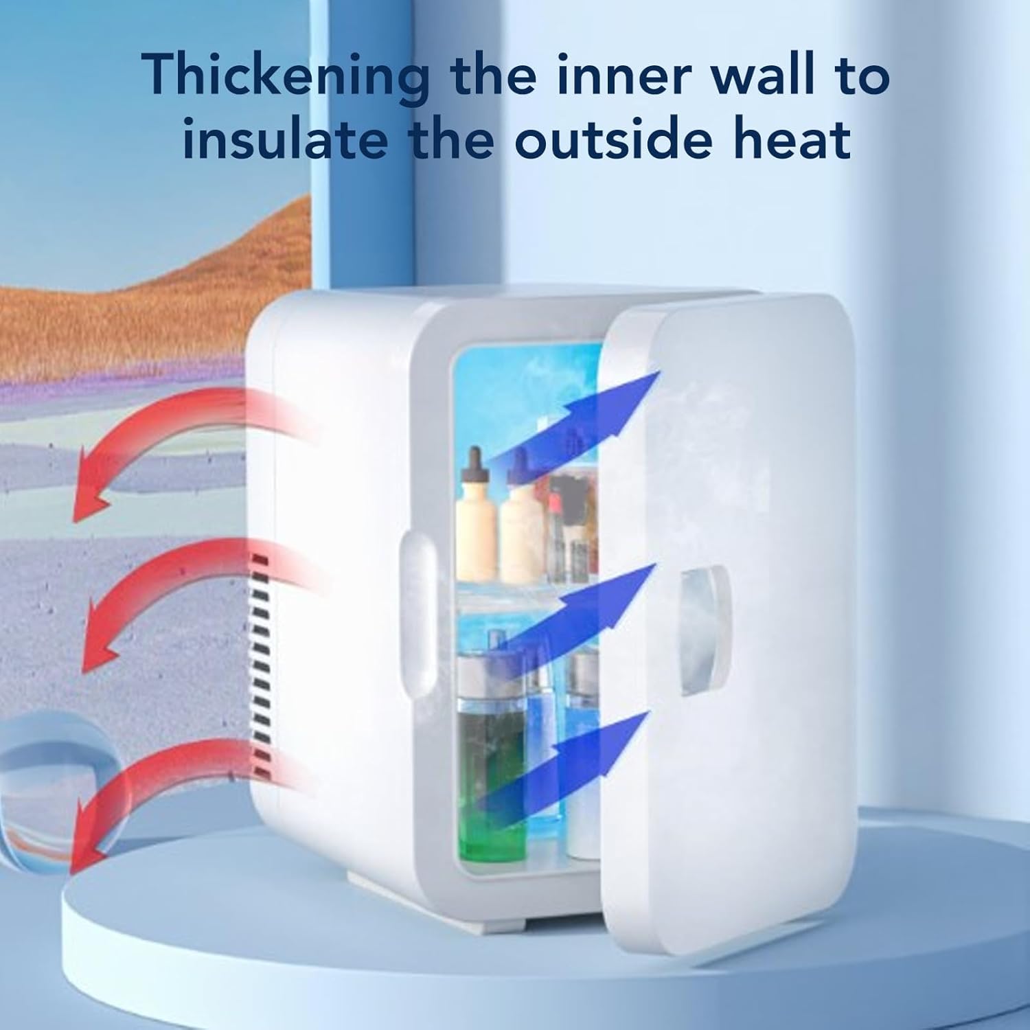 🧊💼 Mini Cooling Travel Fridge ✨❄️ | Portable Freshness Anywhere 🚗🌟