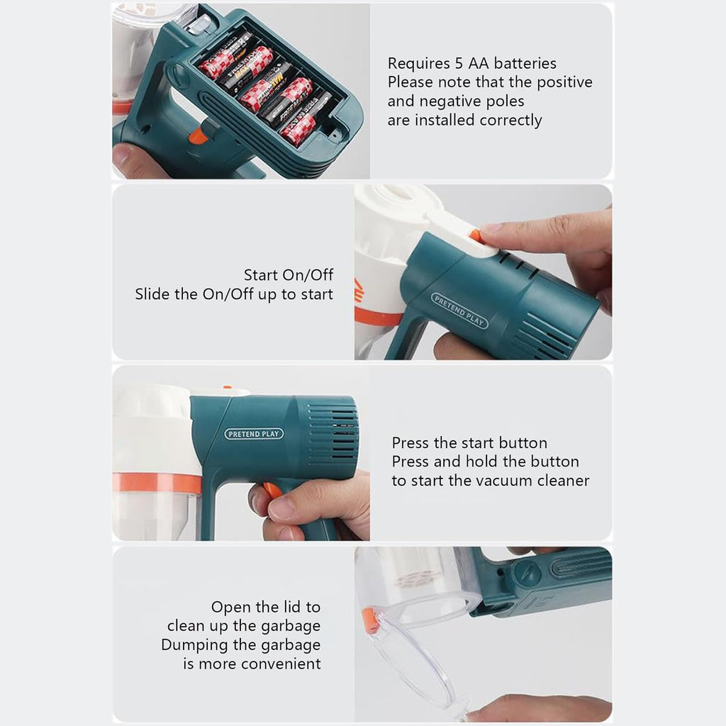 🌈🧹 Little Helper Vacuum Toy 🚀✨ | Interactive Cleaning Fun 🎶💡