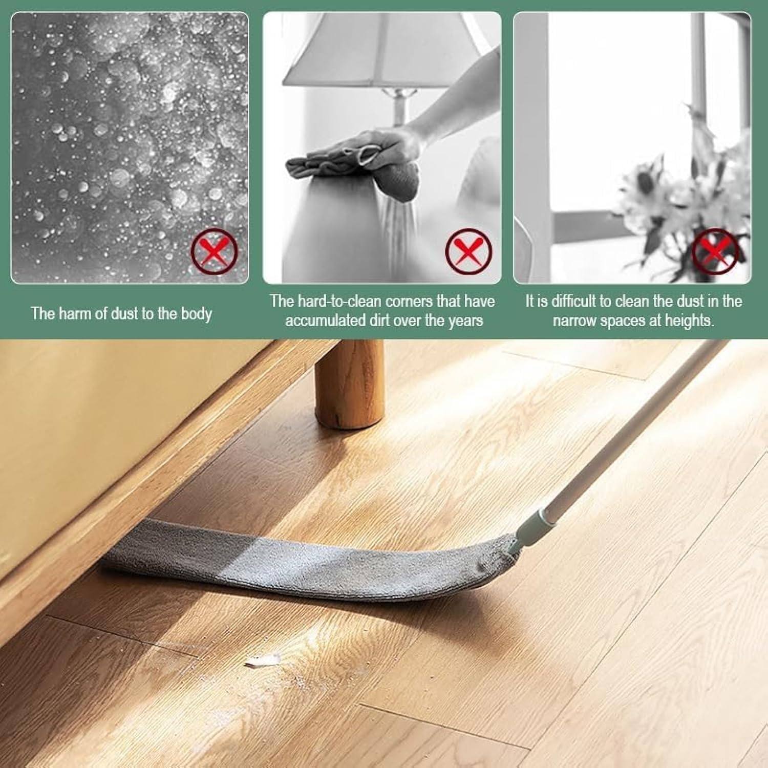 🌟🧹 Extendable Microfiber Duster 🌈✨ | Reach & Clean Everywhere 💨💖