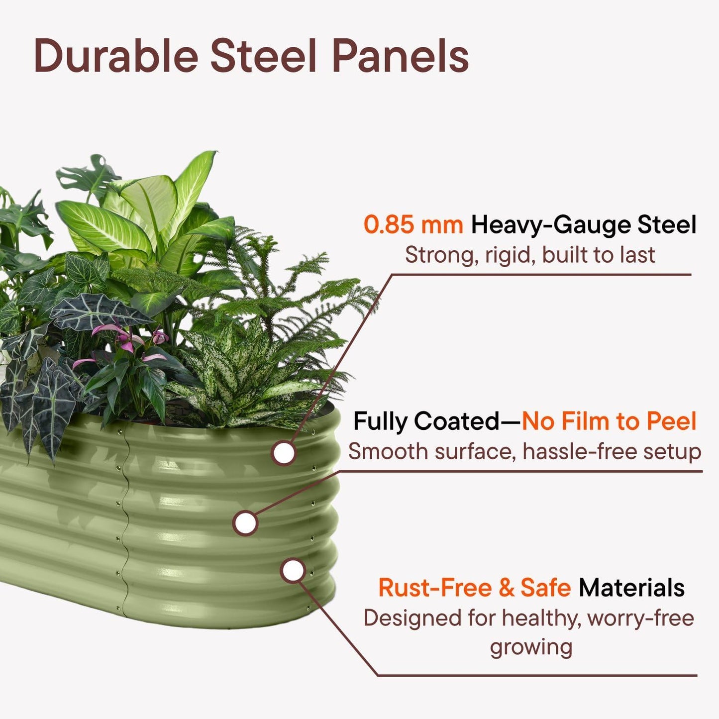 🌱🌸 10-Pack Raised Garden Bed Planters | Galvanized Metal 🌿🪴