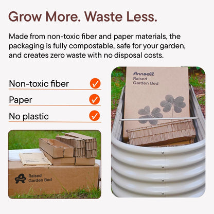 🌱🌸 10-Pack Raised Garden Bed Planters | Galvanized Metal 🌿🪴