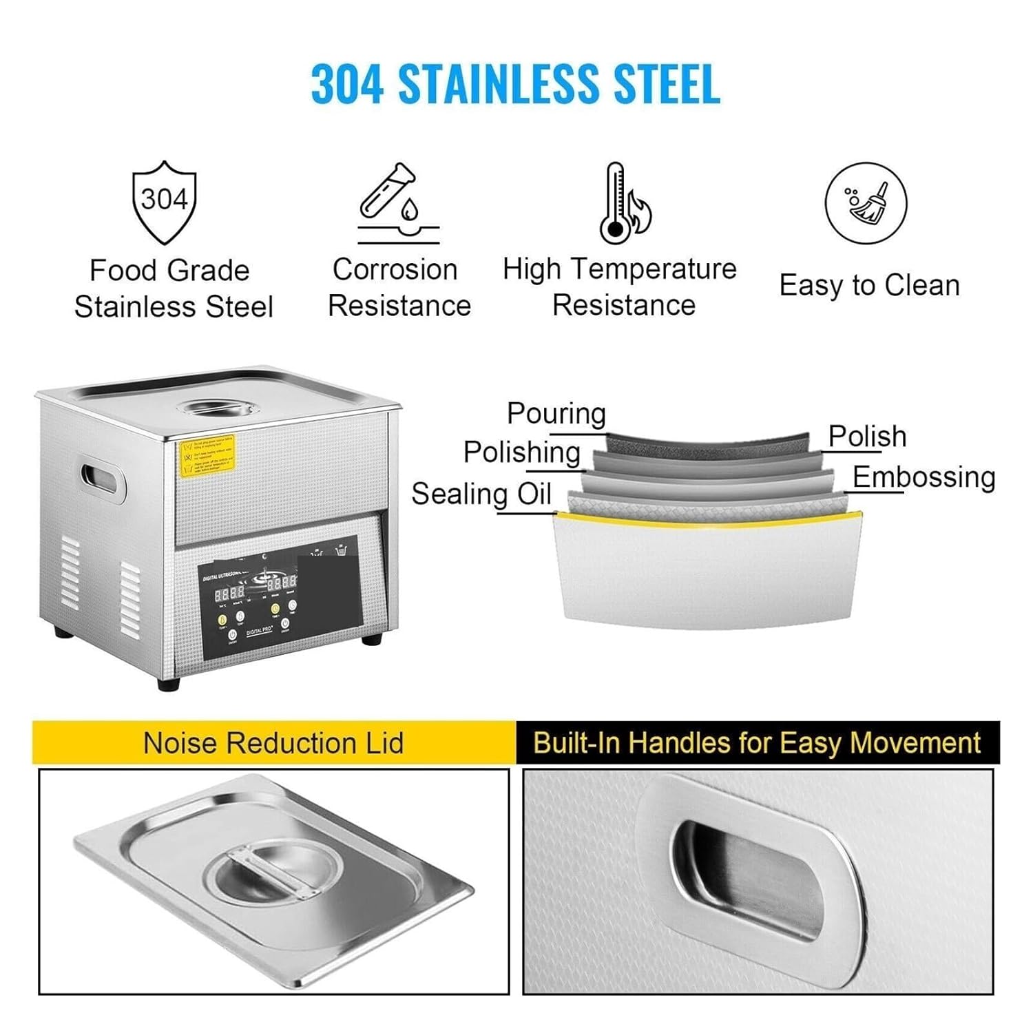 🧼✨ Ultrasonic Cleaner | Deep Degreasing Power 💎🔊
